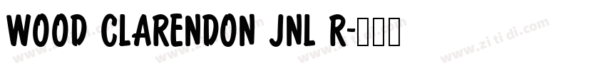 Wood Clarendon JNL R字体转换